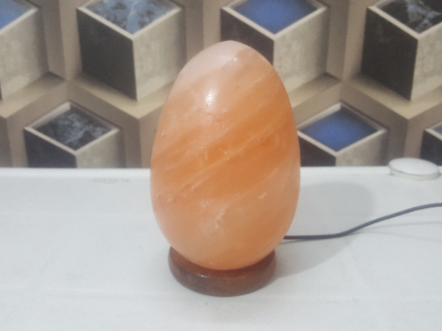 himalayan usb egg lamp (pink) large double led